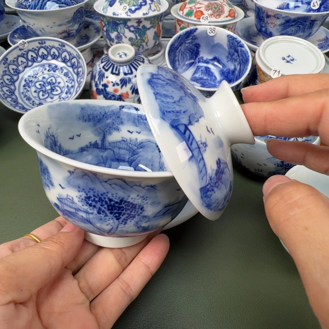 陶瓷景德镇纯手工纯手绘茶具木木70