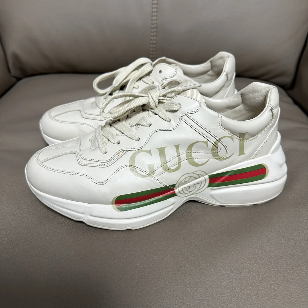 95新 GUCCI/古驰 41.5码/95新/gucci古驰老爹鞋腰带款/男鞋