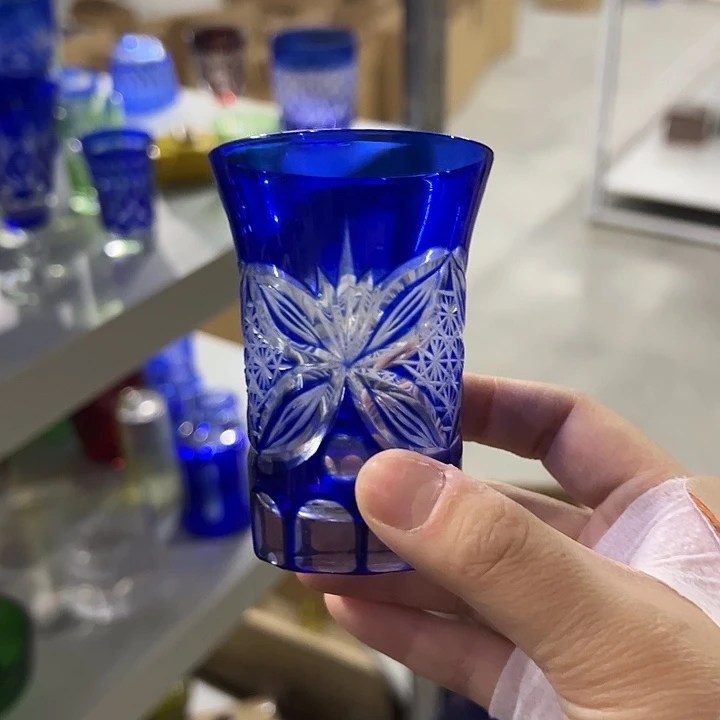 手柄款水晶玻璃微瑕一个