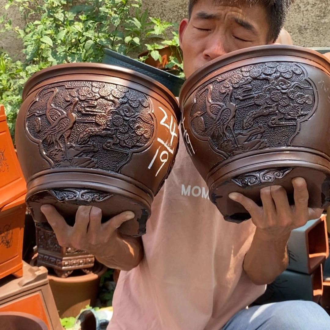 紫砂花盆紫砂壶的时候我就觉得