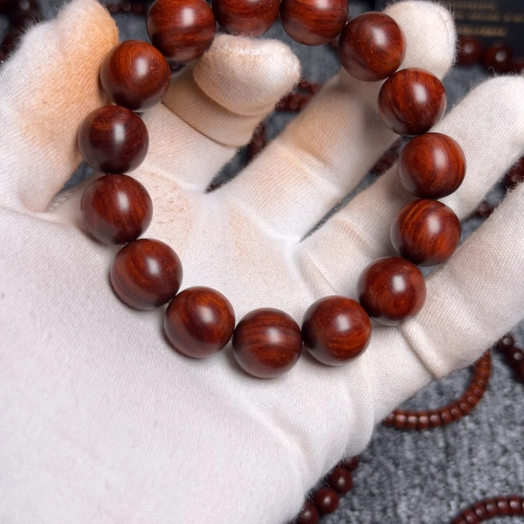 小叶紫檀手串/手链1.5树头老泥料 高油高密顶级密度原汁原味