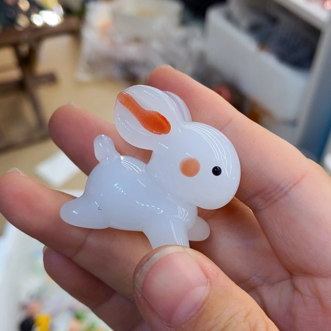 琉璃手工艺品兔子