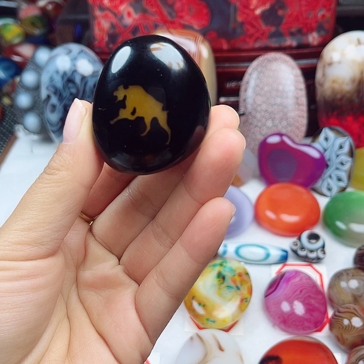 玛瑙/玉髓未镶嵌耳环