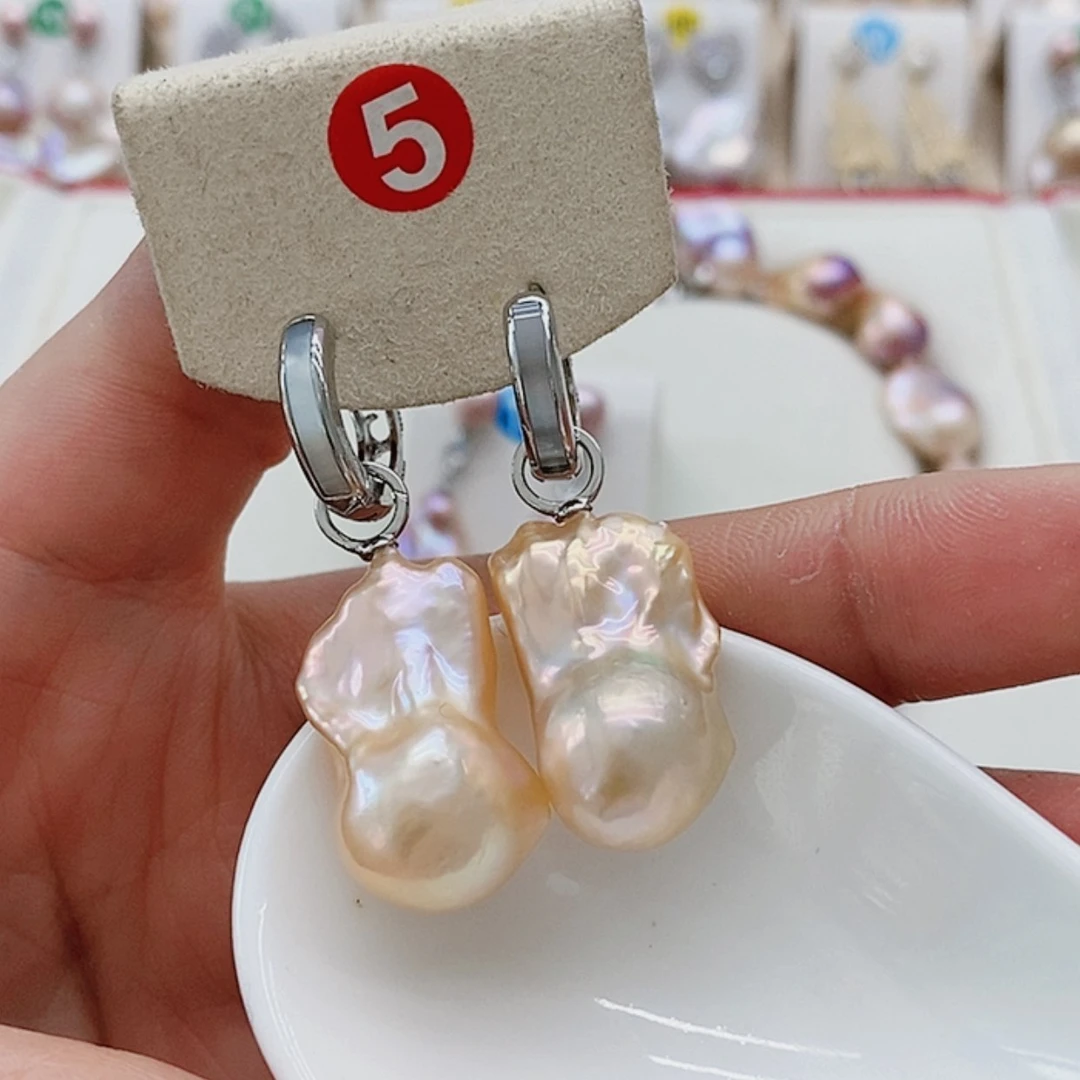 【闪购商品】淡水珍珠耳饰银S925镶嵌