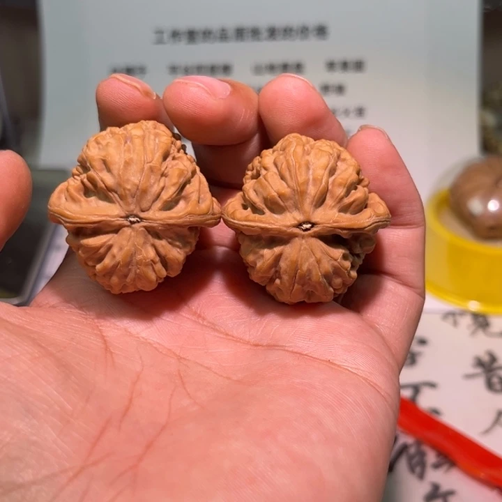 3***子文玩核桃把件35凤凰