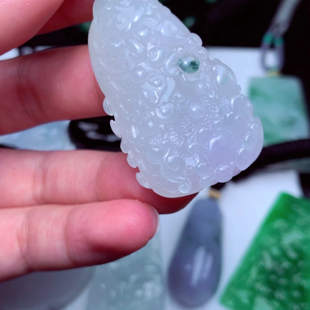 颈饰未镶嵌翡翠天然A货翡翠