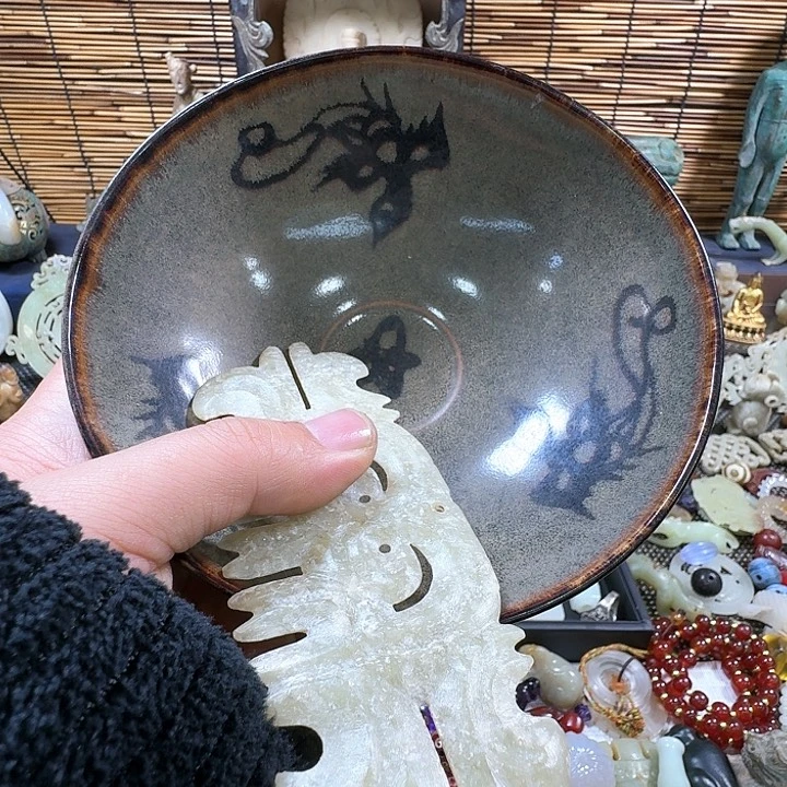 摆件老**匠旧藏收藏品勾云配082