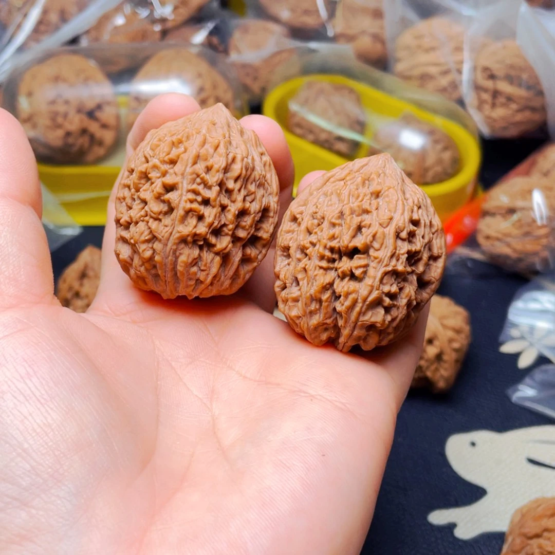 吊坠文玩核桃你**你蒜头一对