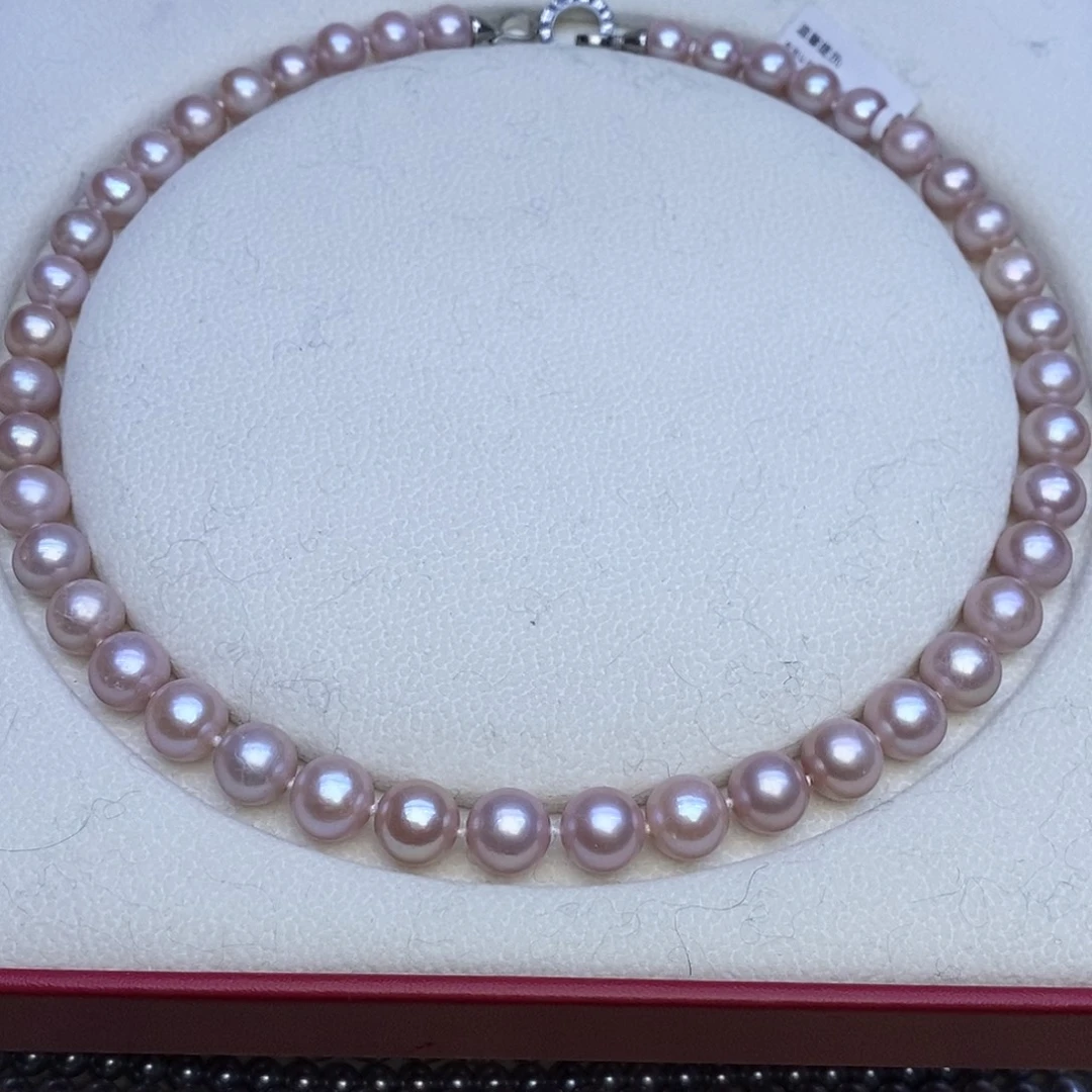 未镶嵌颈饰淡水珍珠樱花粉