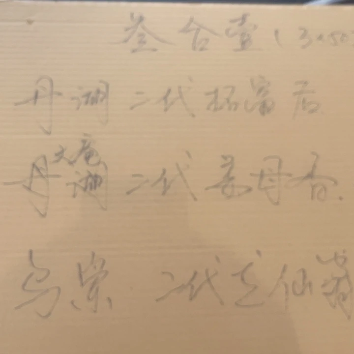 丹湖二代凹富后 大庵二代姜母 乌岽二代看老仙翁