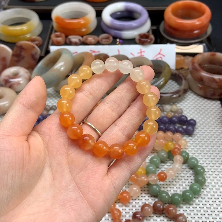 石英质玉未镶嵌手串