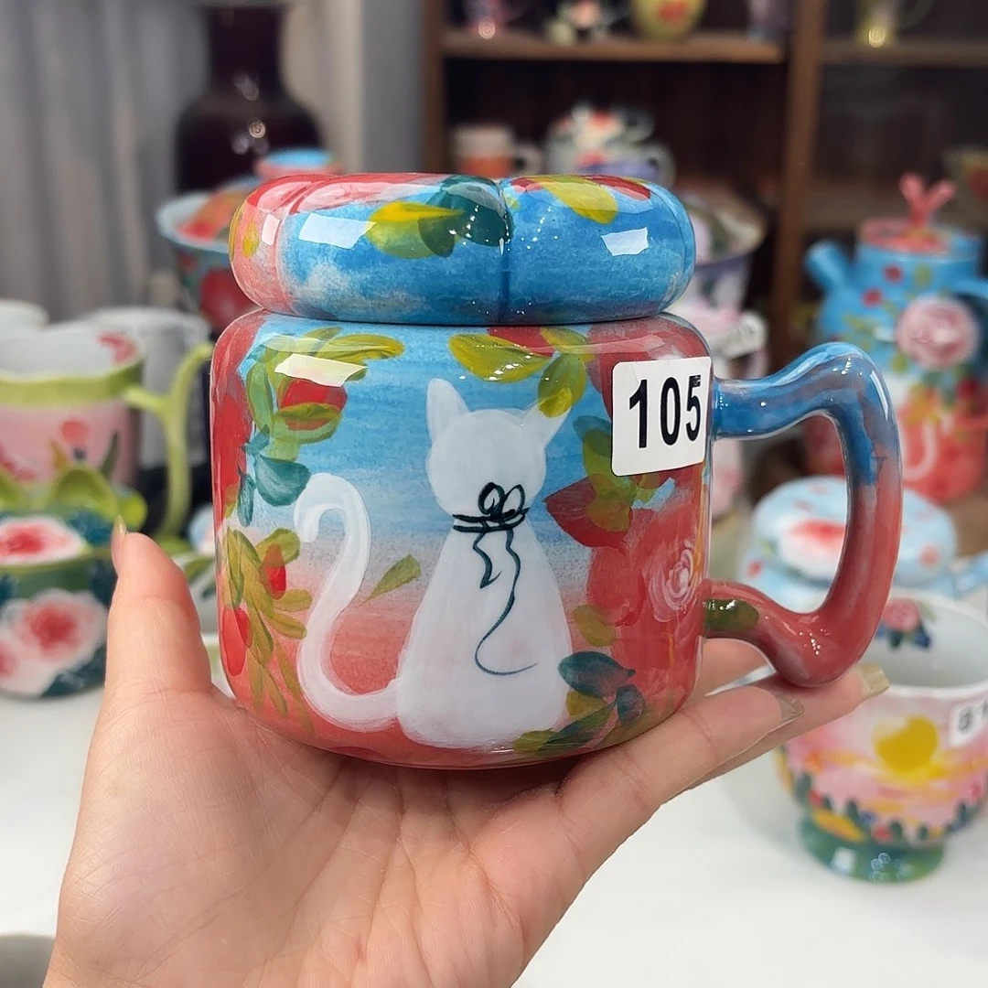 景德镇手绘高温釉下彩陶瓷茶具