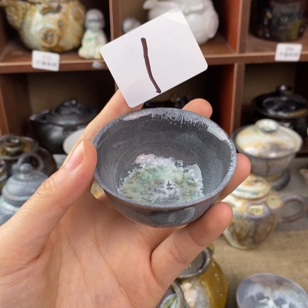 高白泥一口杯-一起喝茶