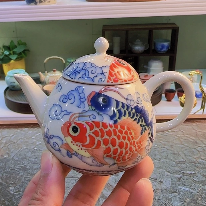 茶具套装旅行茶具青花瓷器茶叶罐个人杯主人杯