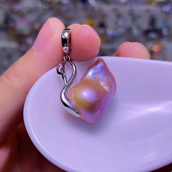 合金淡水珍珠颈饰39