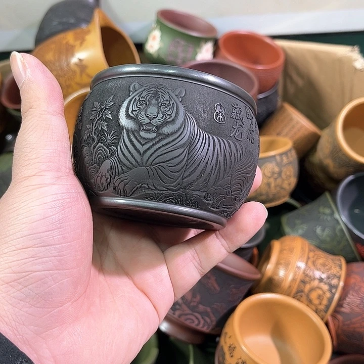 茶杯紫砂全手工紫砂主人杯