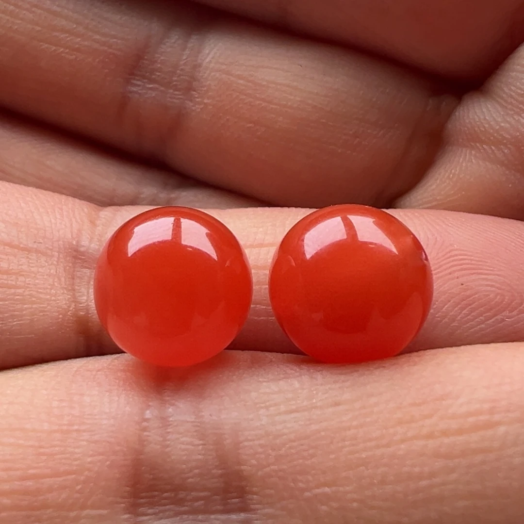 南红玛瑙圆珠10.3未镶嵌嘉**尔