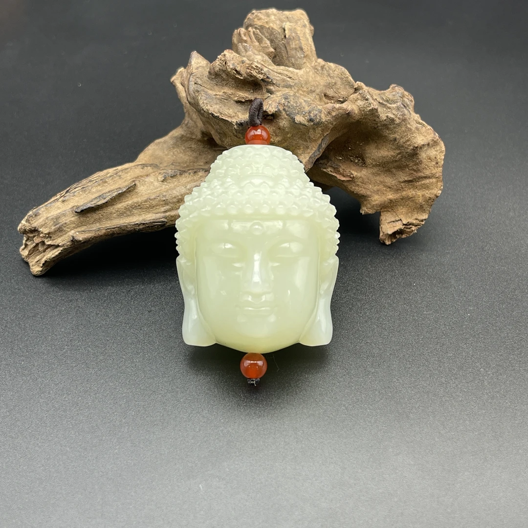 《清代》和田玉佛头 山东文物商店 ZZXCRH437764