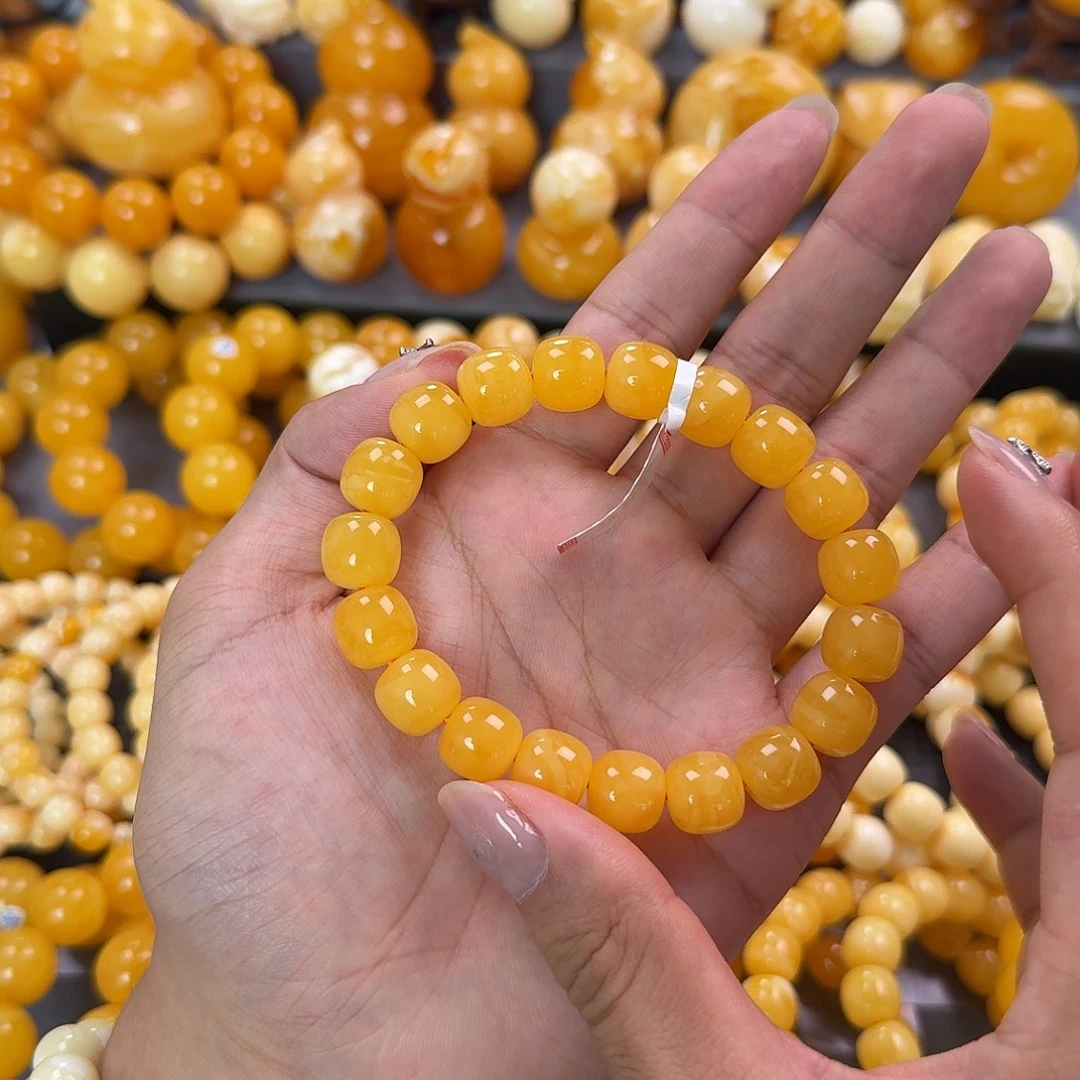 蜜蜡未镶嵌珠宝奇石同料12mm