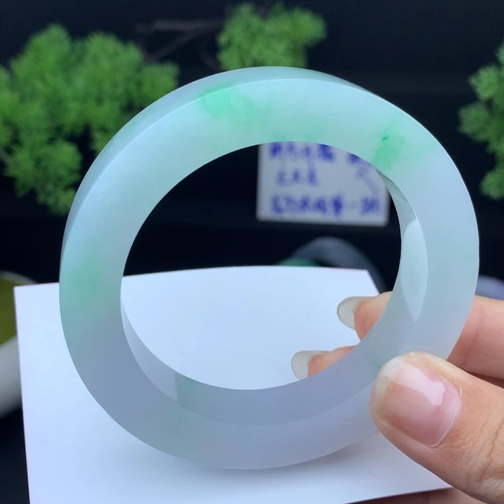 定制翡翠未镶嵌翡翠手镯54-58