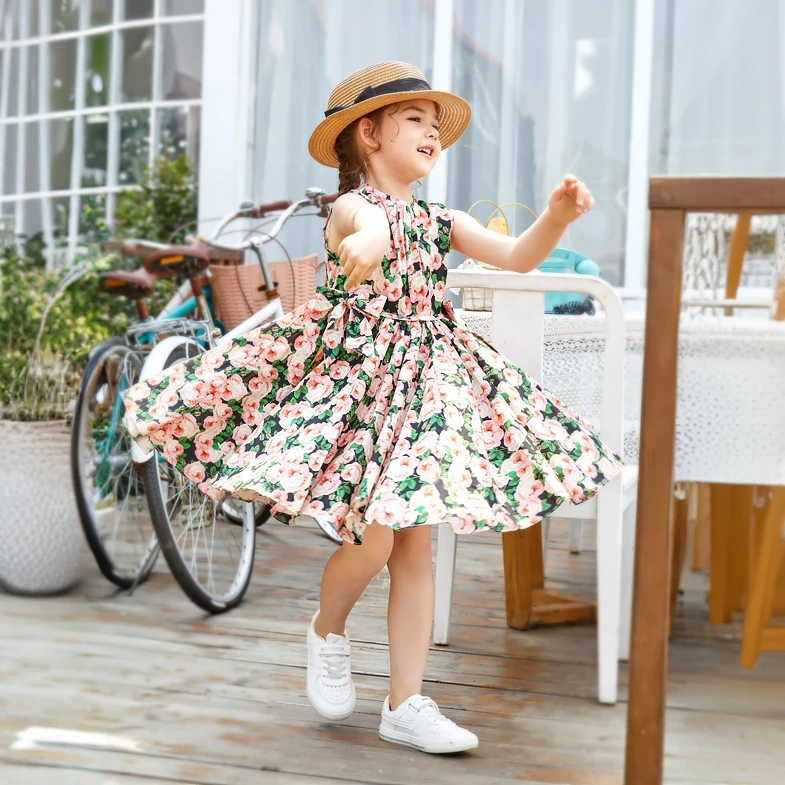女童连衣裙春夏季新款童装中大儿童公主裙夏装洋气时尚小女孩裙子