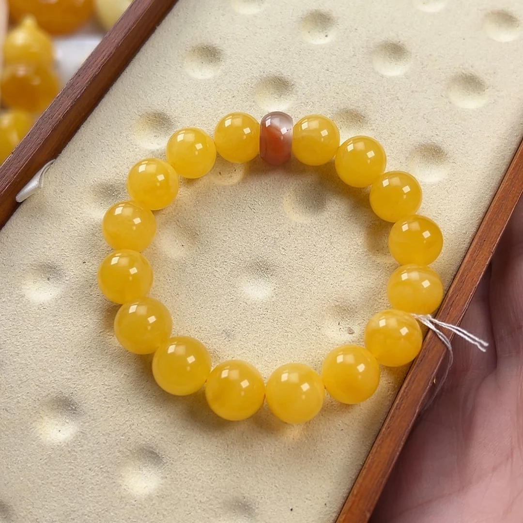 未镶嵌蜜蜡手串嬅*18.1克