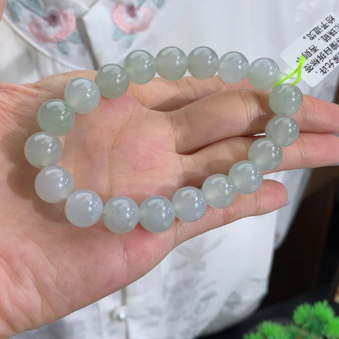 翡翠未镶嵌手串卡10.2冰胶晴手串
