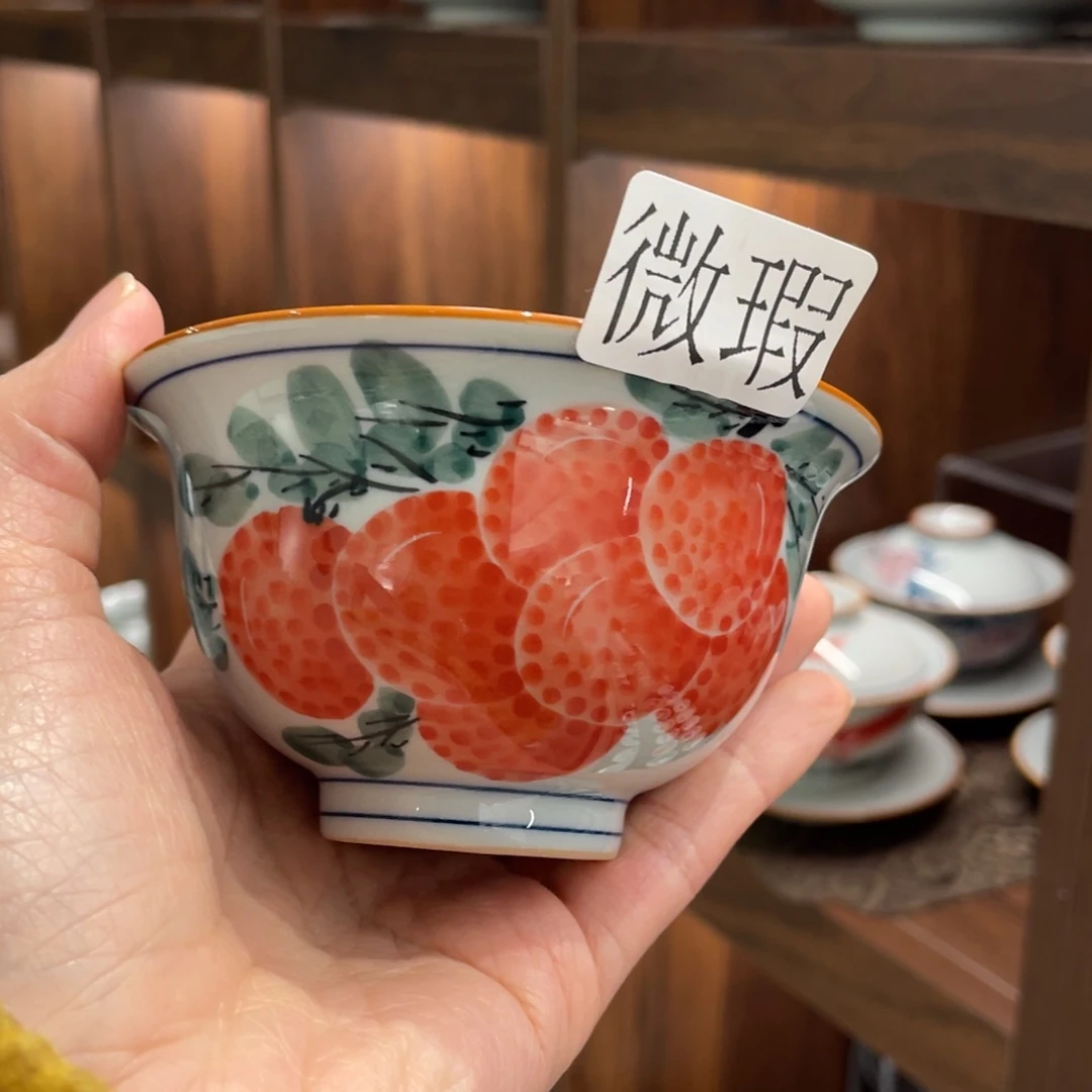 有瑕釉下彩纯手绘