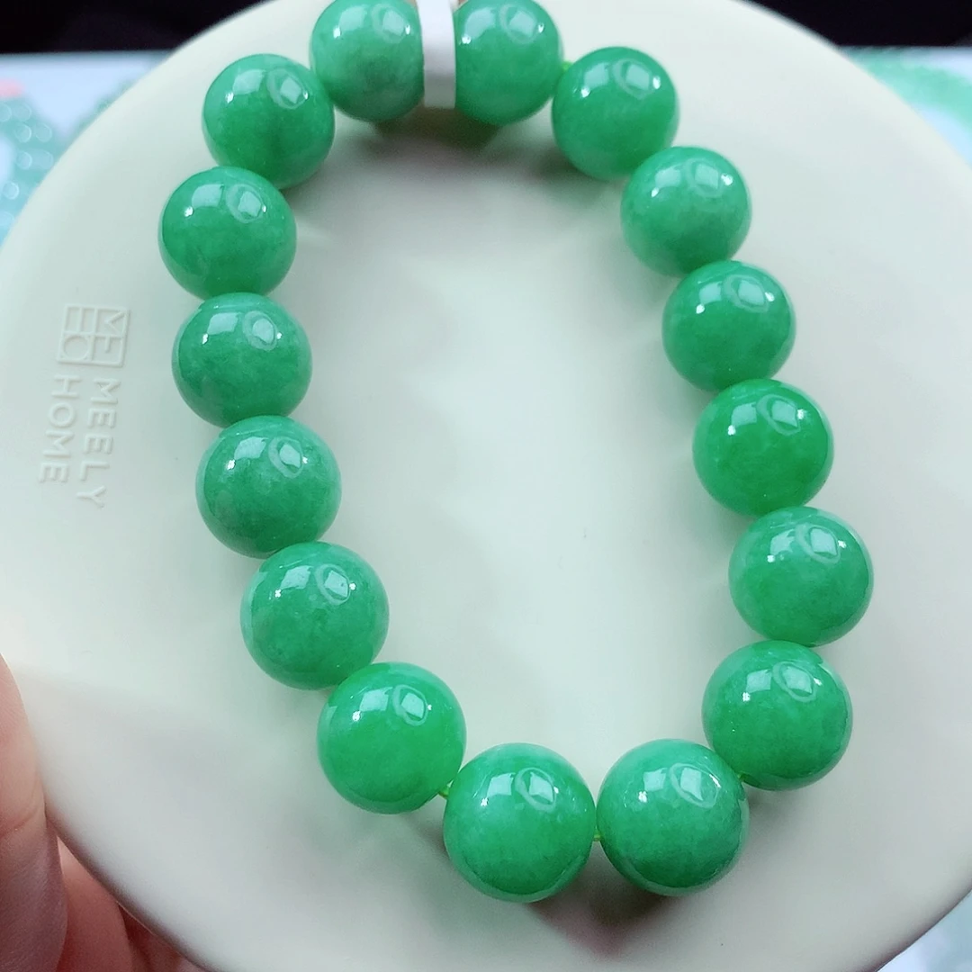 翡翠未镶嵌手链卡12.4