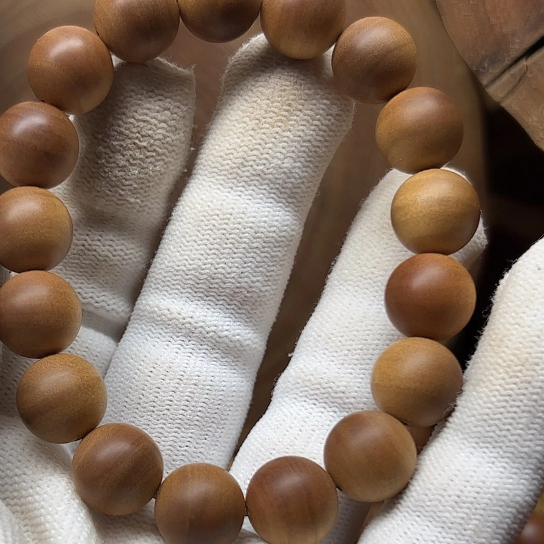 晓***月檀香木手串/手链定制1.2