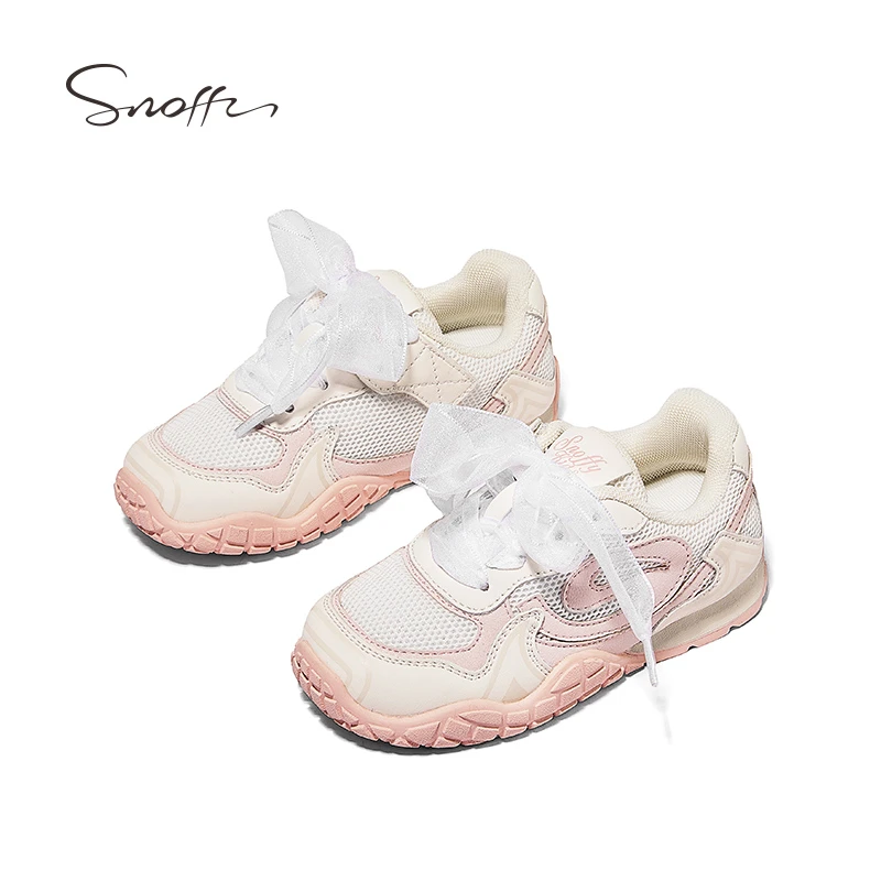 【断码捡漏】斯纳菲女童运动鞋春闪线设计户外休闲鞋欧若动感风童鞋