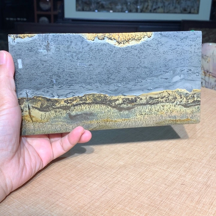 ，广西国画石摆件，收藏观赏