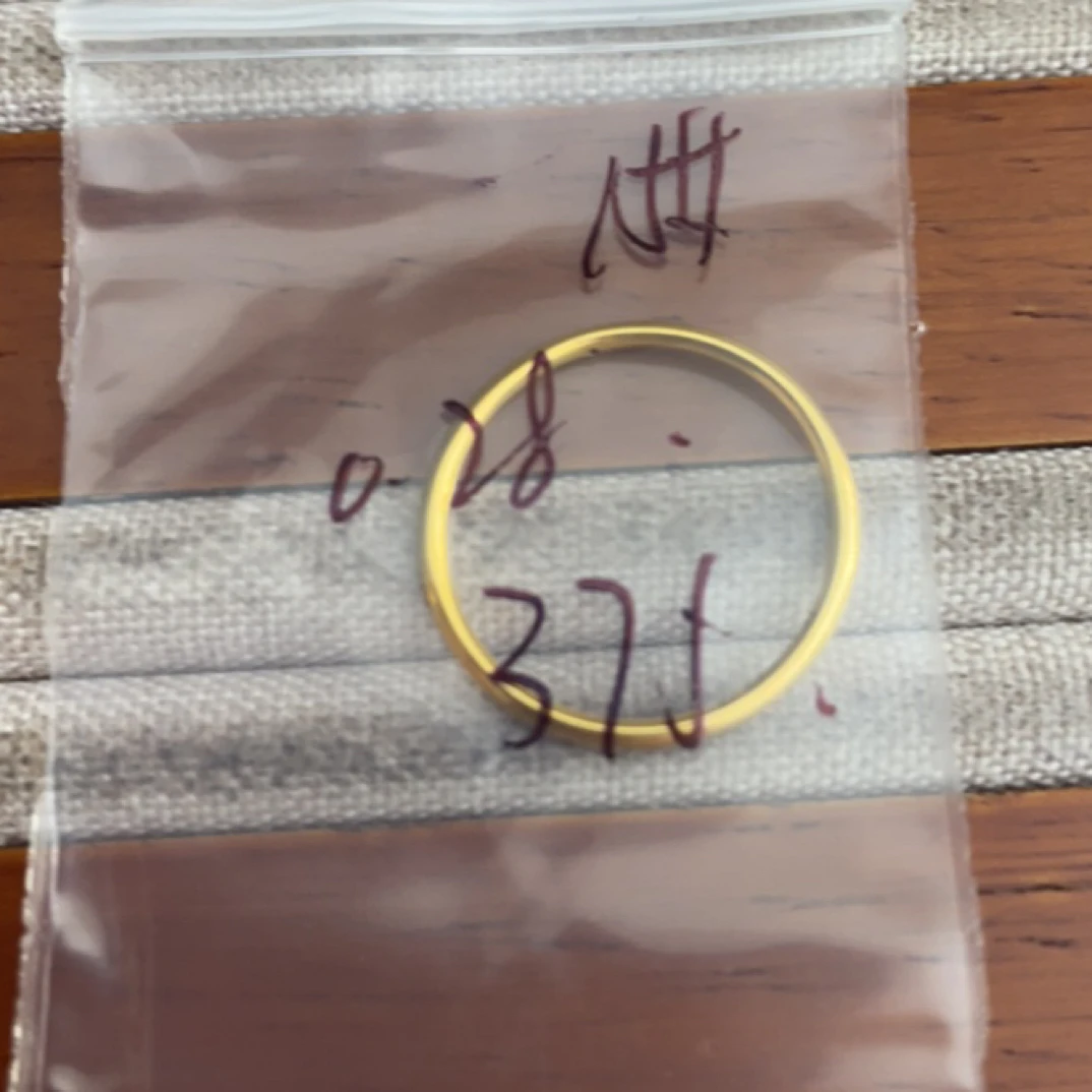 克重0.28 15号 亮面戒指 足金999