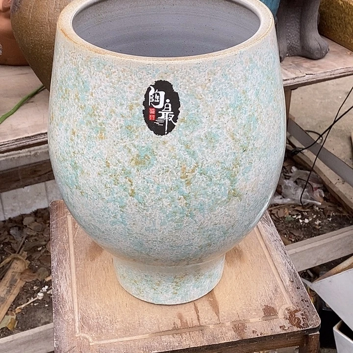 花盆紫砂口21高度32.5瑕疵