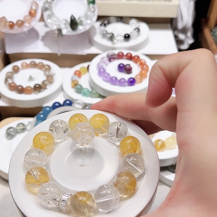 水晶手链未镶嵌天然水晶