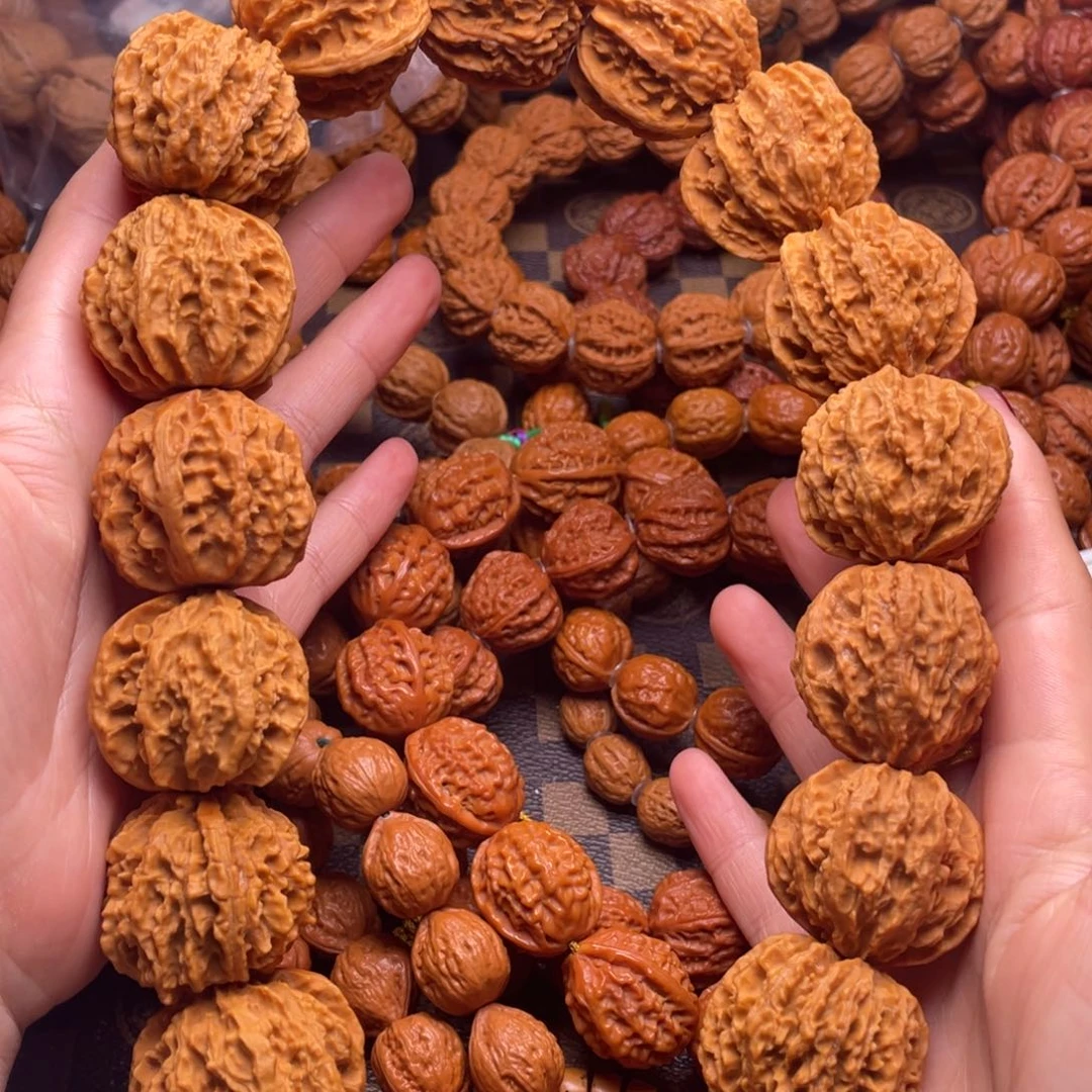 文玩核桃手串龙脊八棱