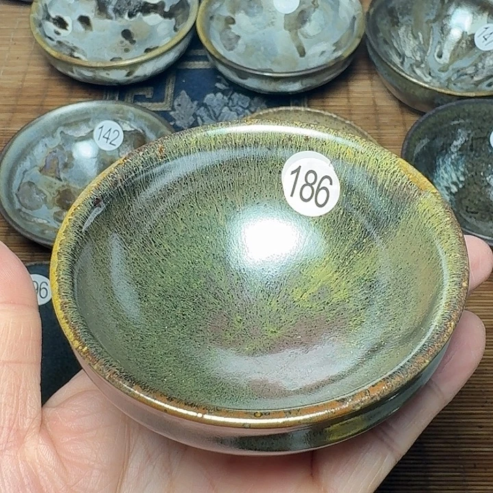 茶盏186坚记茶盏摆件