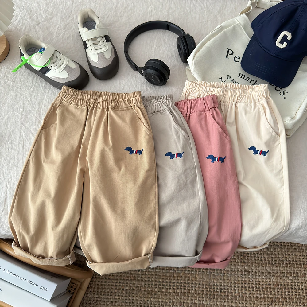 【上新福利】男童裤子春秋薄款纯棉宝宝洋气休闲裤儿童帅气裤