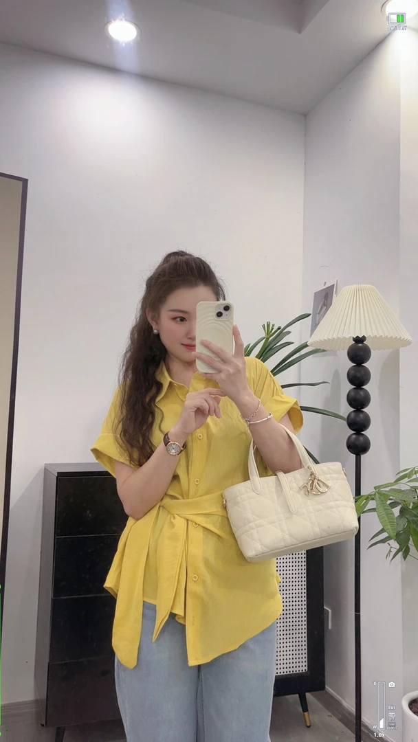 系带收腰显瘦衬衫2025夏韩版时尚设计感侧边系带休闲短袖衬衫上衣