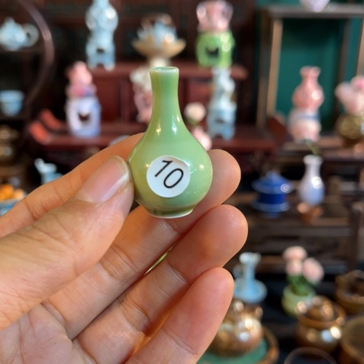 摆件微陶老王迷你花瓶