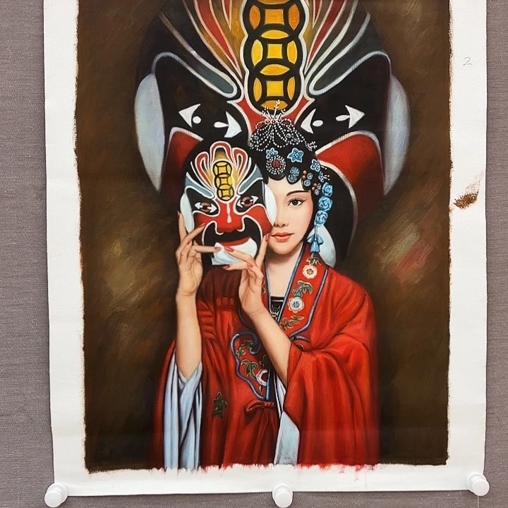 国画二郎老师国际展览原作