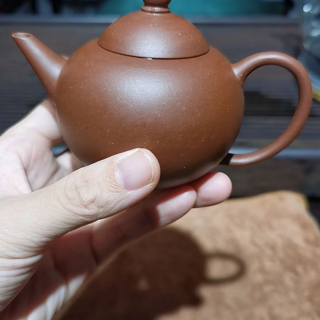 倩***紫砂花盆水平壶全手
