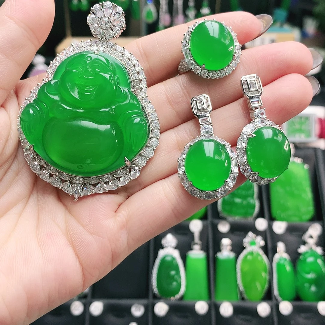 海***送玛瑙/玉髓银S925镶嵌吊坠