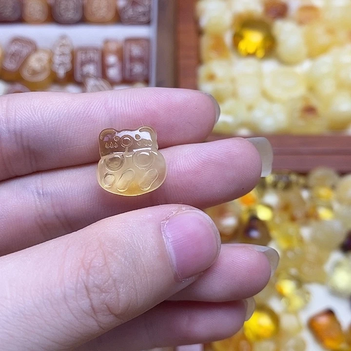 吊坠橄榄核小熊饼干