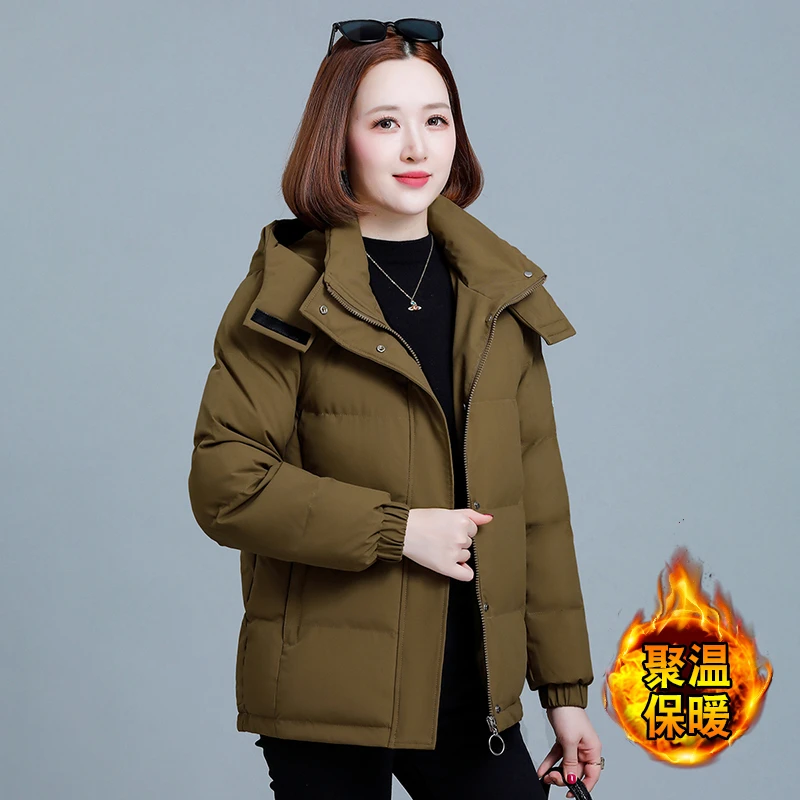 棉衣棉服女冬季2025年新款宽松洋气短款棉衣中年妈妈加厚外套棉袄