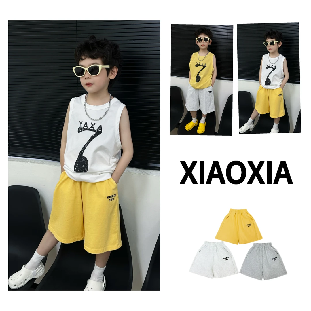 XXJ 2059 极简中性风【骄阳活力】舒闲刺绣短裤