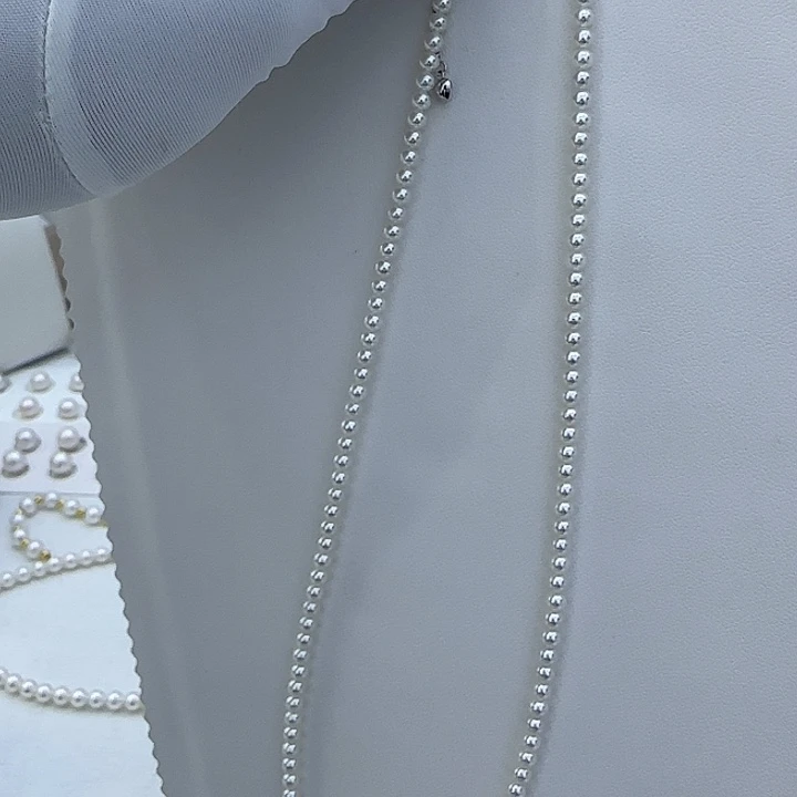 淡水珍珠银S925镶嵌颈饰