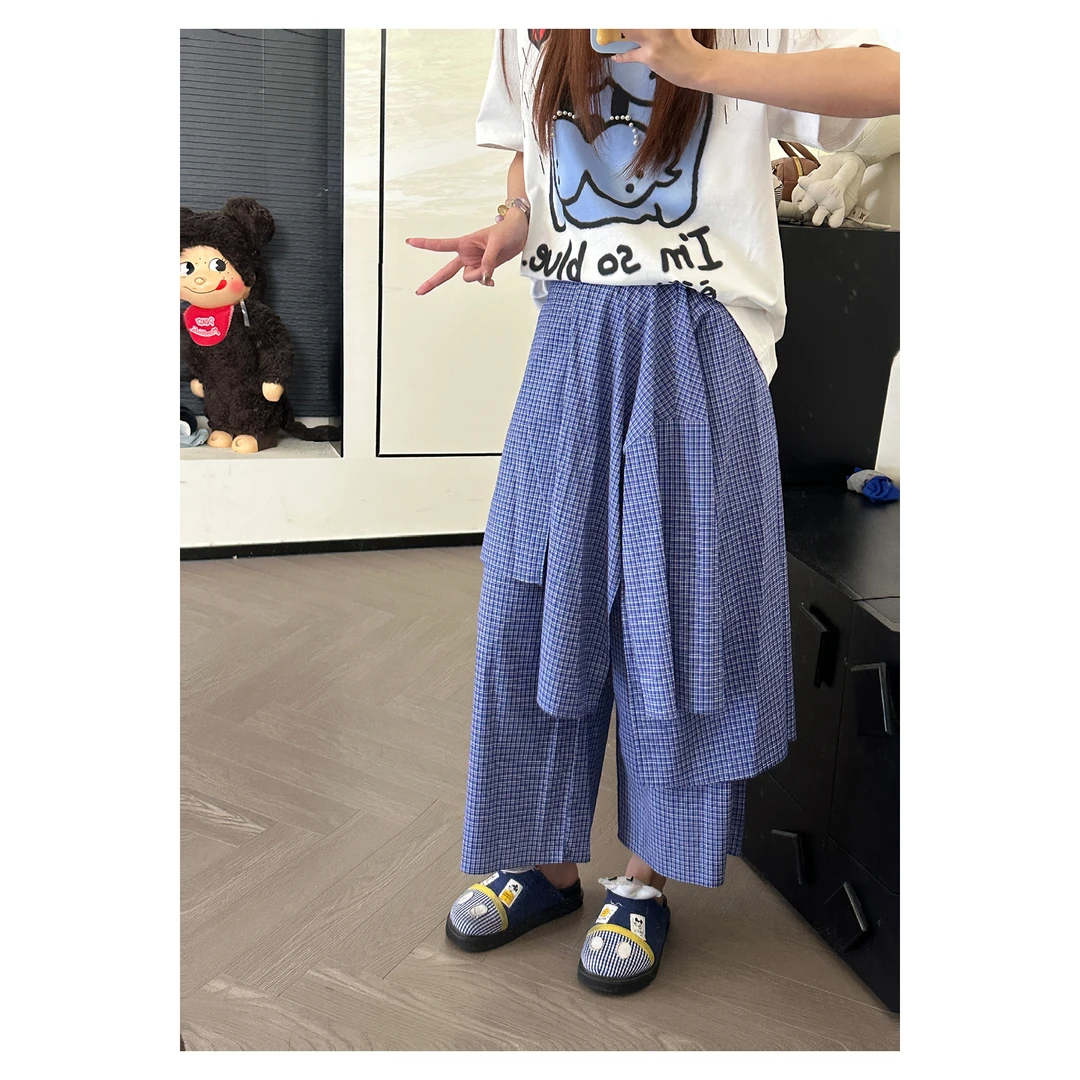 CHACHA【设计师九分裤】时尚蓝色潮流休闲裤