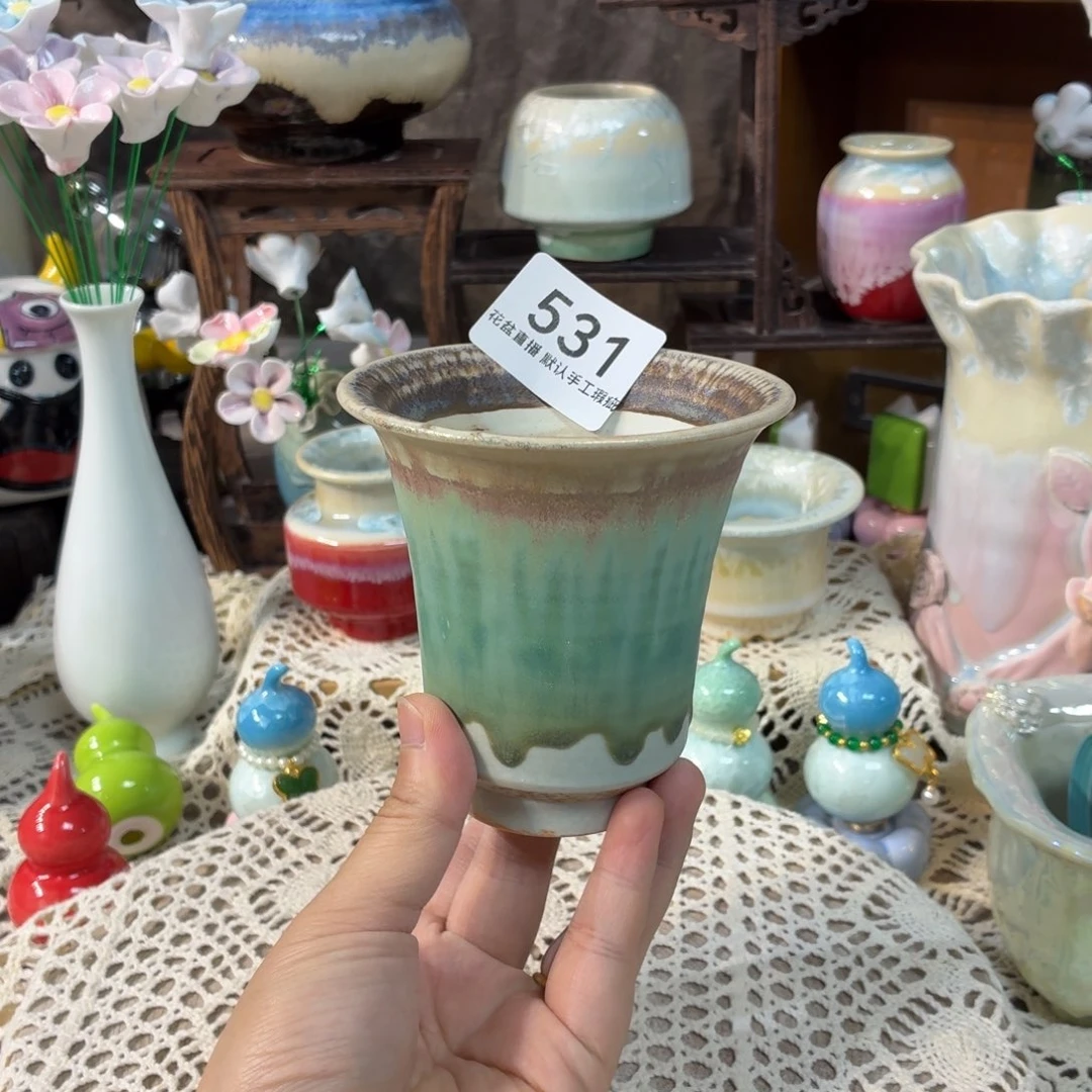 景德镇手工陶瓷花盆