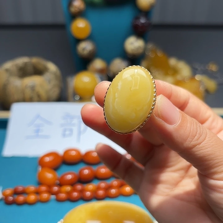 琥珀未镶嵌手链波兰设计设计款琥珀蜜蜡